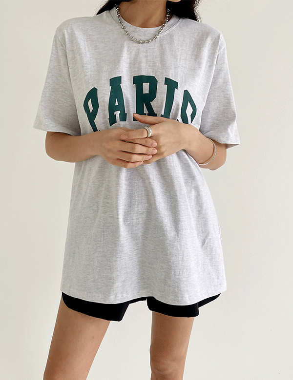 파리 루즈핏 티셔츠